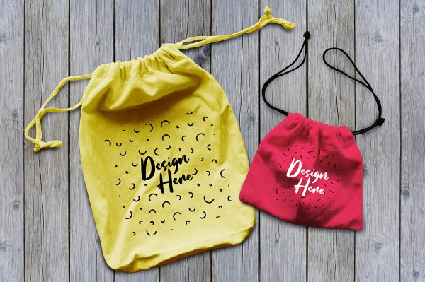 拉绳束口袋样机