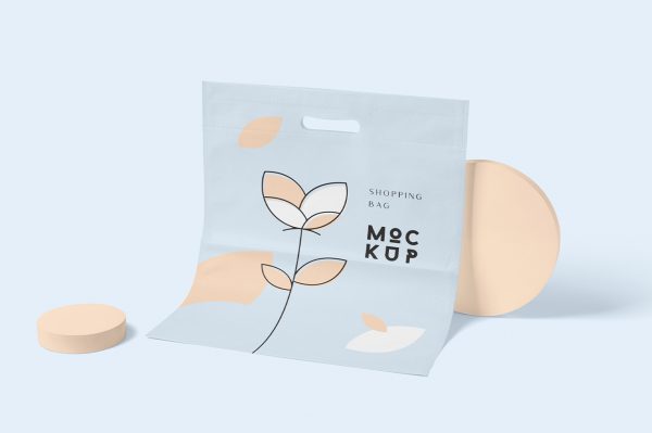 高质感帆布购物袋5组