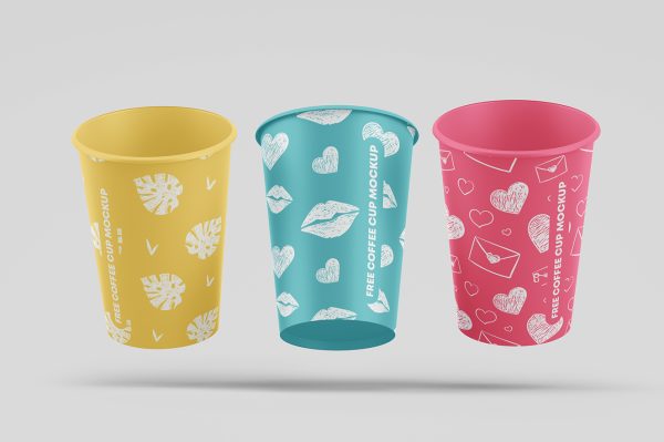 高质感一次性纸杯样机2组