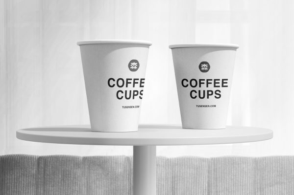 高质感咖啡杯一次性纸杯样机