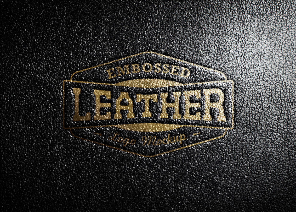 高质感皮鞋烫金LOGO样机插图