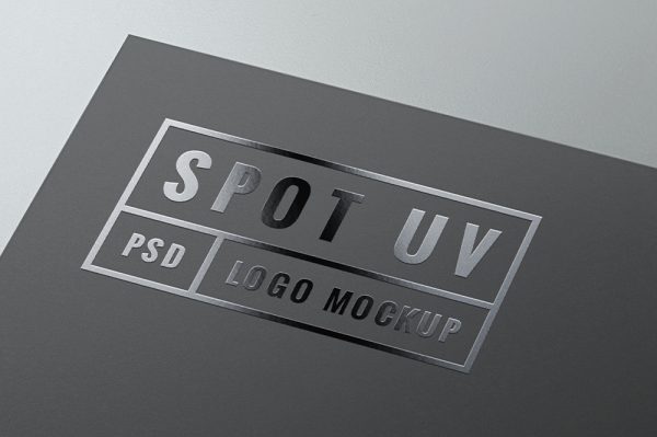 黑色纸张UV印刷LOGO样机