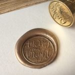 高质感金色火漆印章LOGO样机