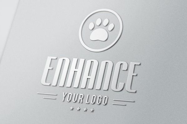 高质感金属LOGO样机