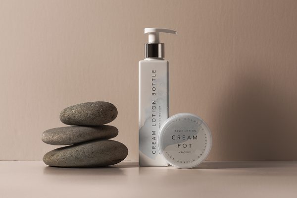 精美场景按压瓶泵瓶样机