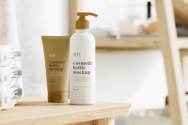 精致场景沐浴露洗面奶样机