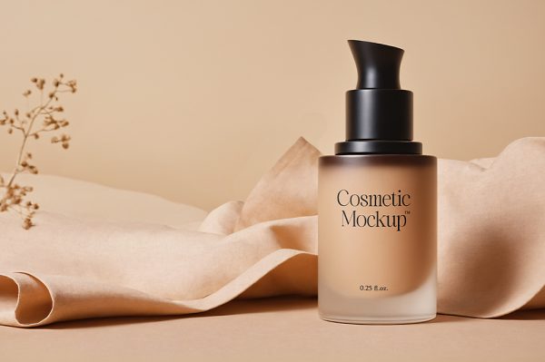 精致场景化妆品粉底液样机