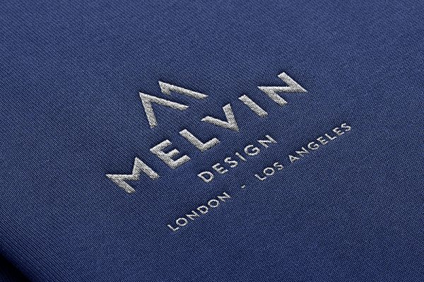 高质感布料刺绣LOGO样机