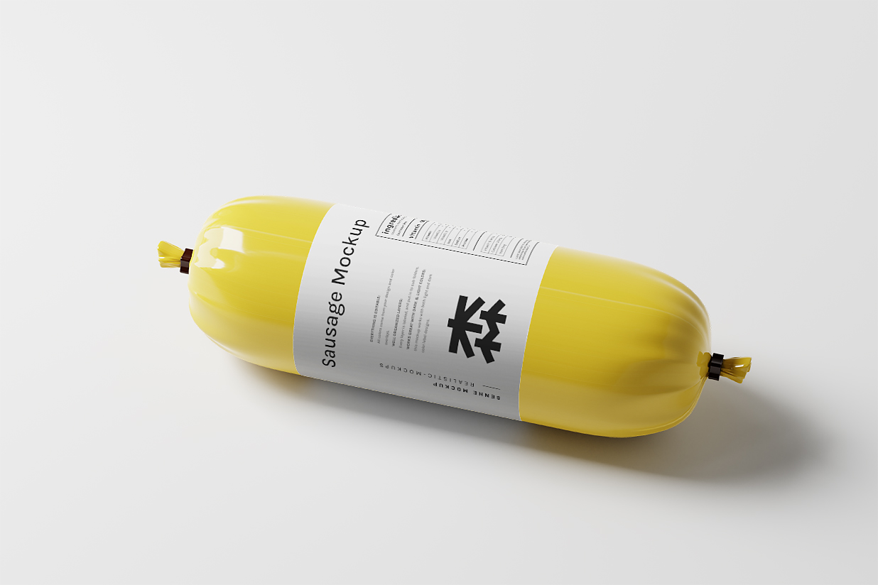 带场景的香肠肉肠火腿肠样机8组插图