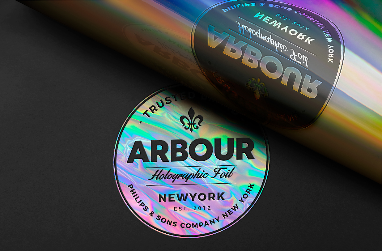 高质感全息箔烫印LOGO样机插图