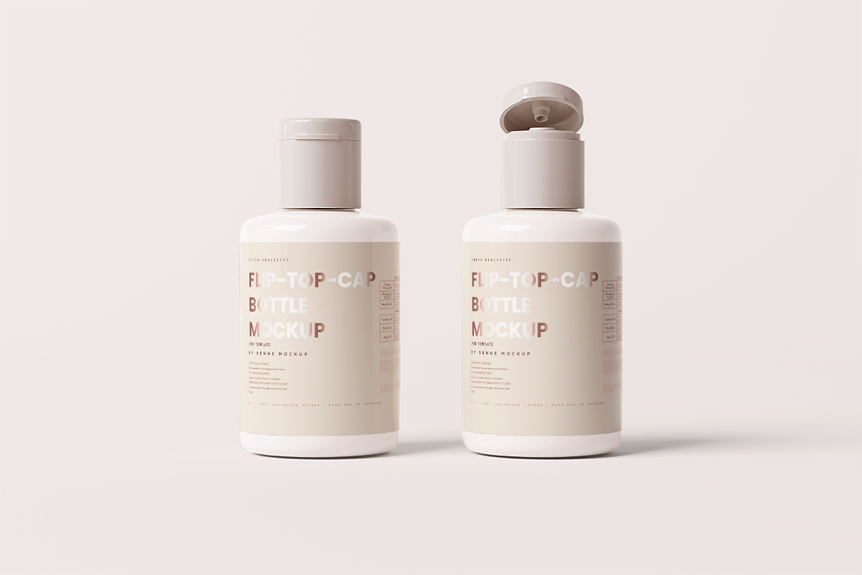 乳液爽肤水盖开瓶样机10组插图