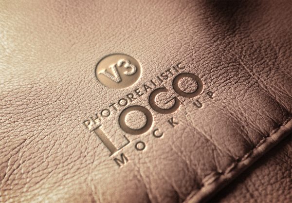 皮革烫印LOGO样机