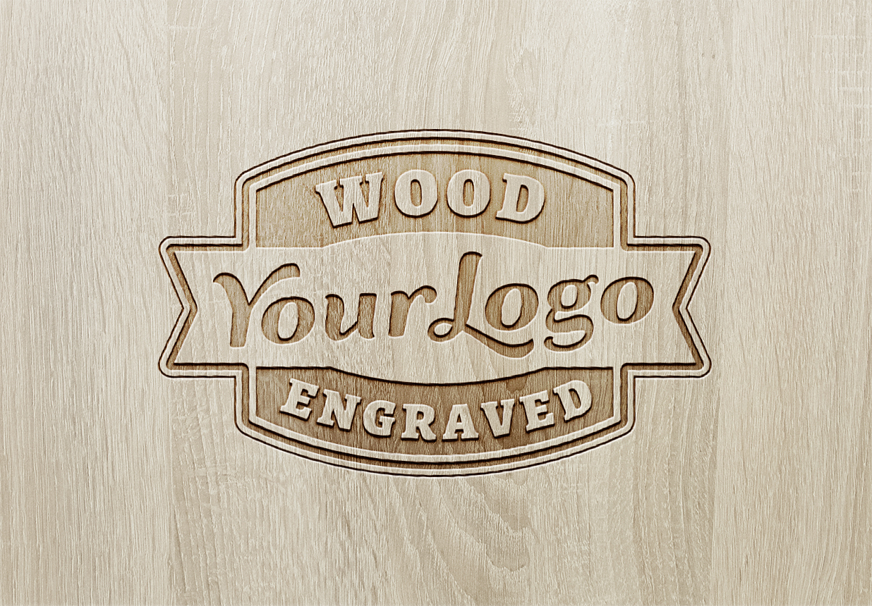 木纹雕刻LOGO样机3组插图2