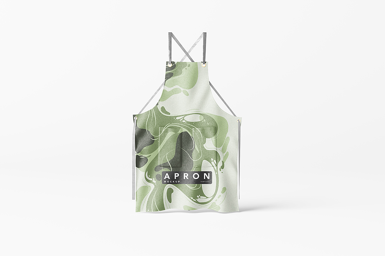 厨房围裙样机mockup7组插图1