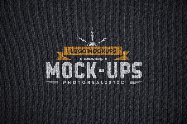 布料印花LOGO样机Mockup