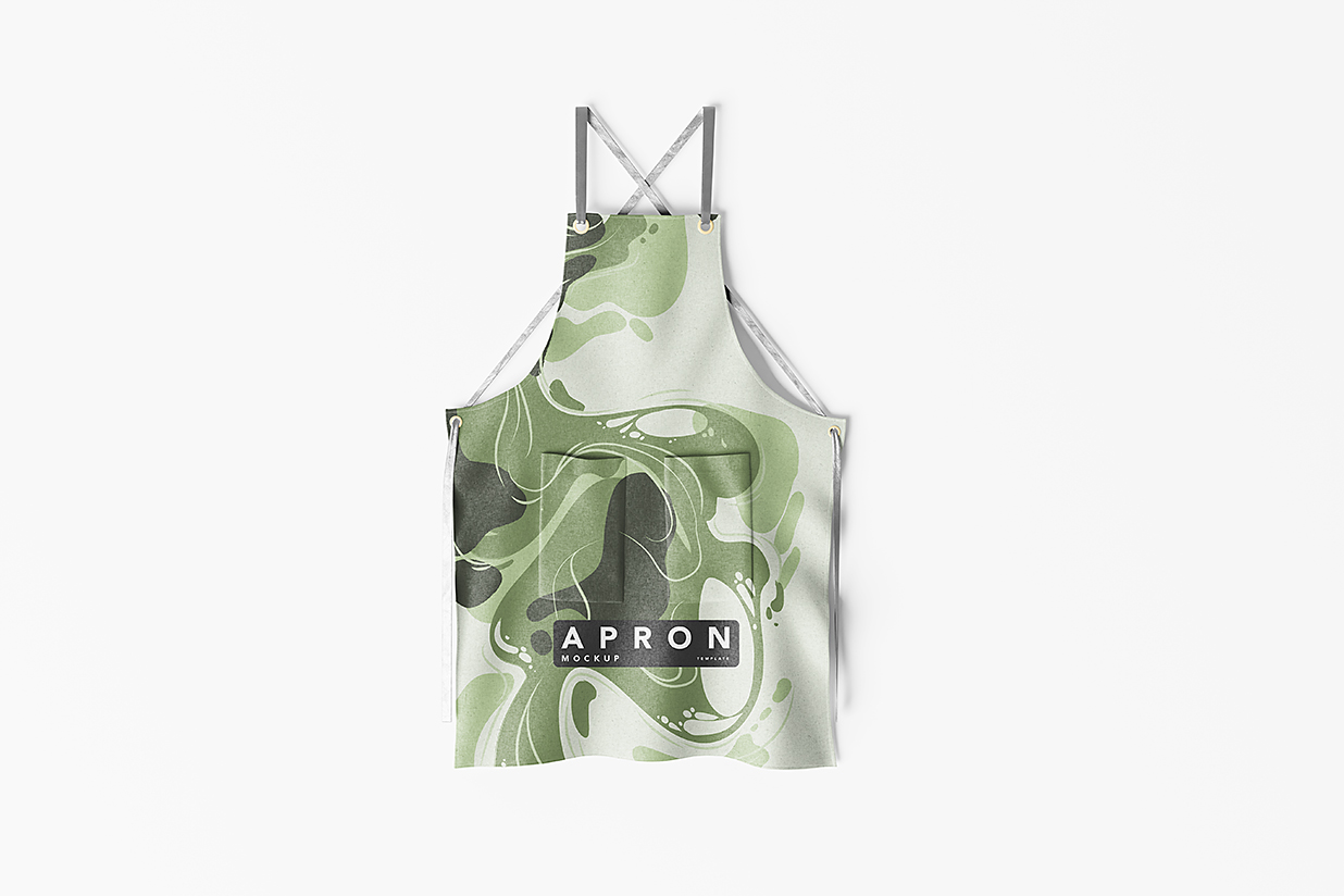 厨房围裙样机mockup7组插图3