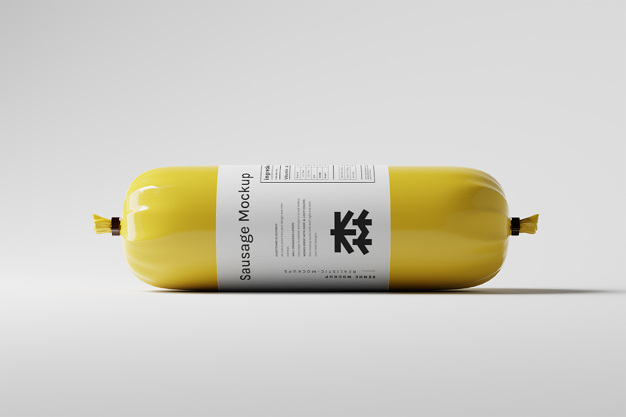 带场景的香肠肉肠火腿肠样机8组插图3