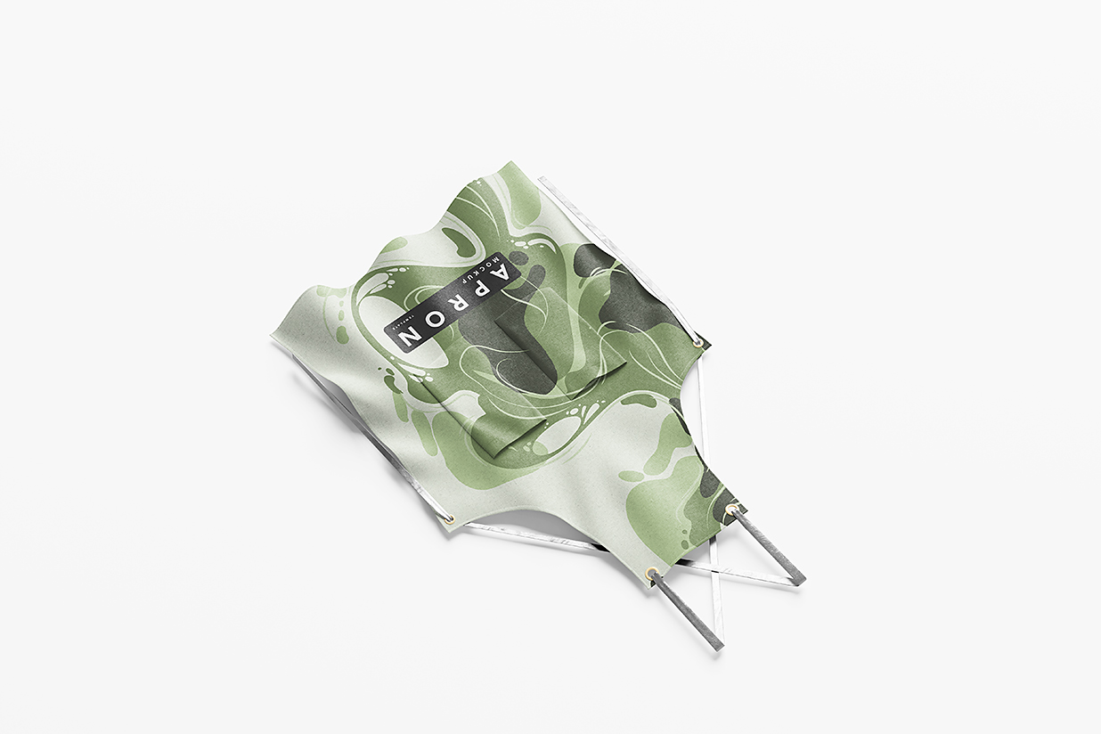 厨房围裙样机mockup7组插图5