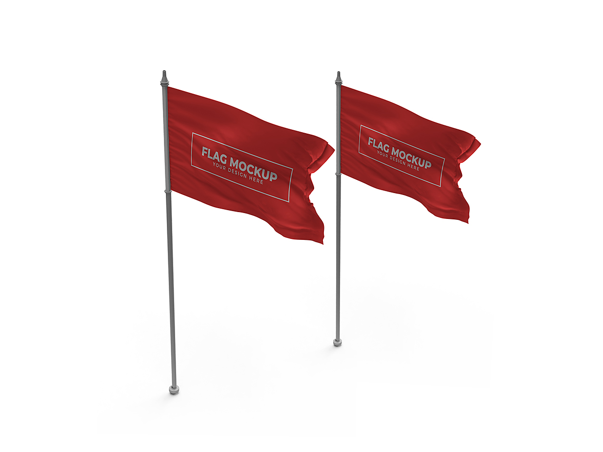 旗帜广告旗样机Mockup10组插图6