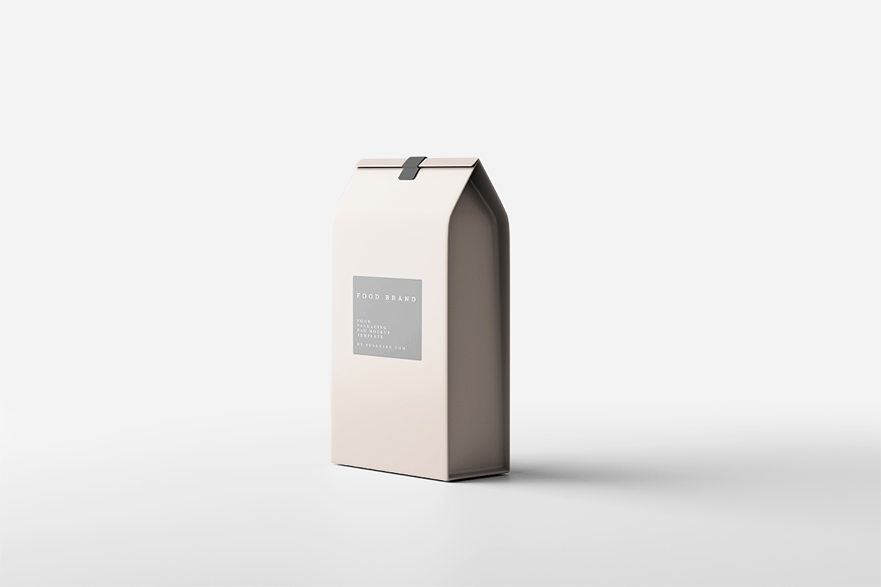 纸质茶叶咖啡食品袋样机插图