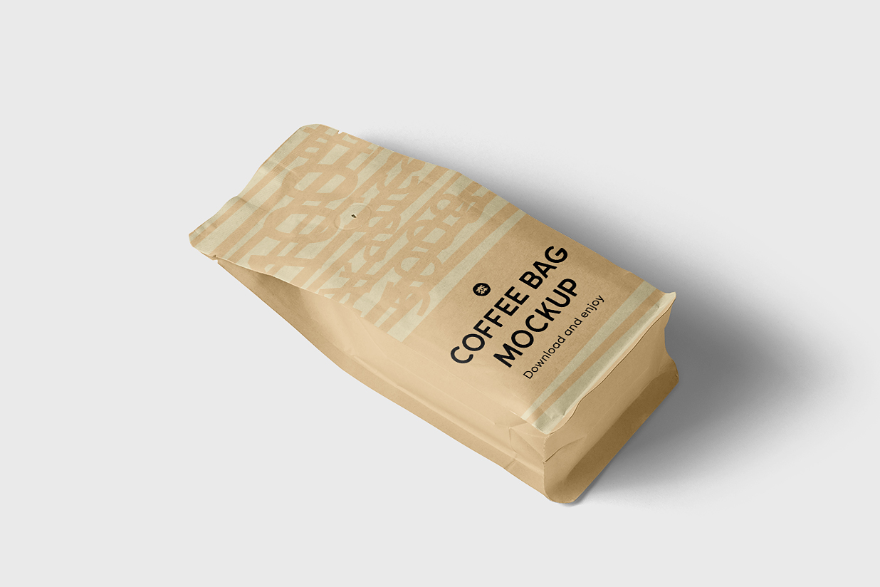 牛皮纸自立袋咖啡茶叶袋食品袋样机插图