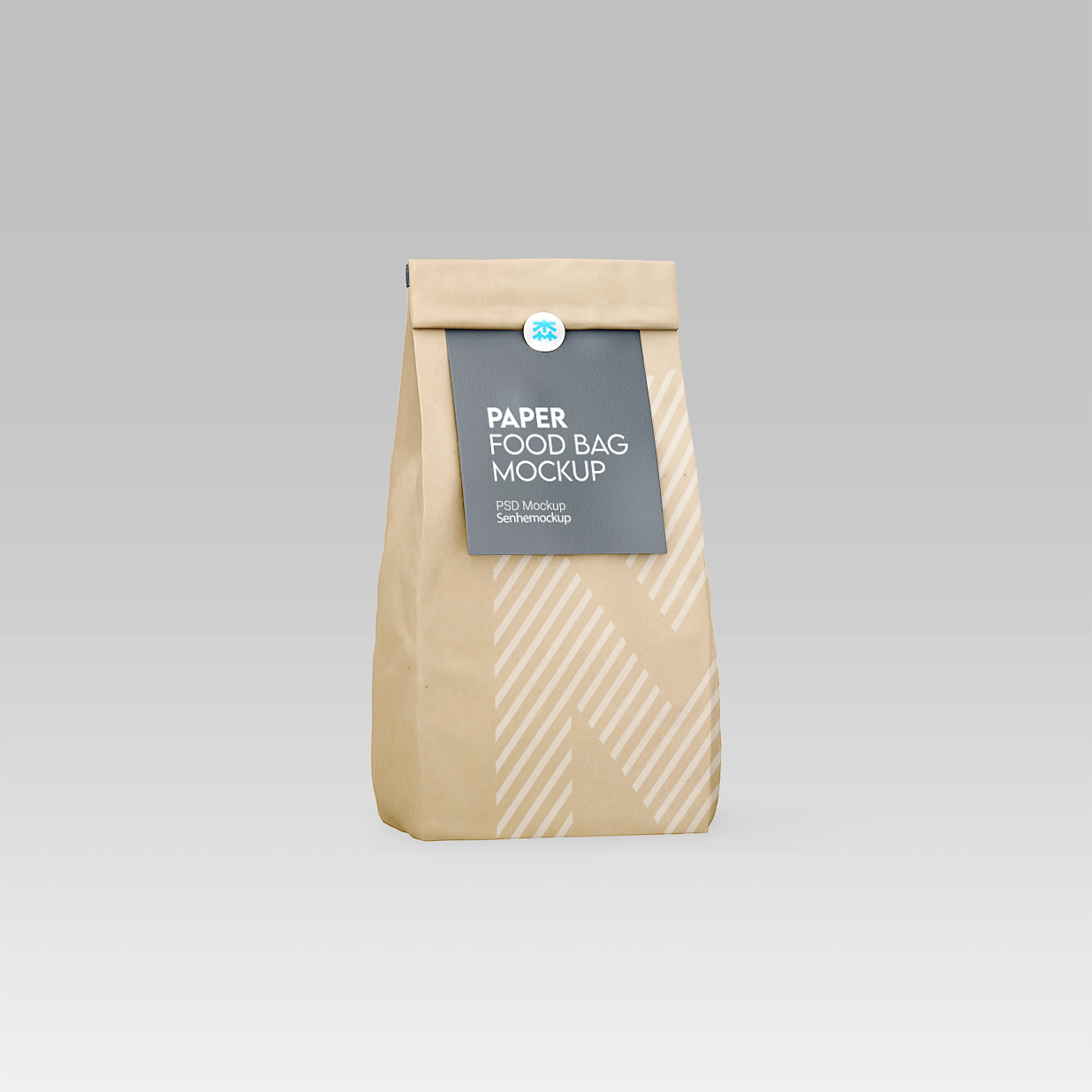 精致牛皮纸自立袋食品袋样机3组插图