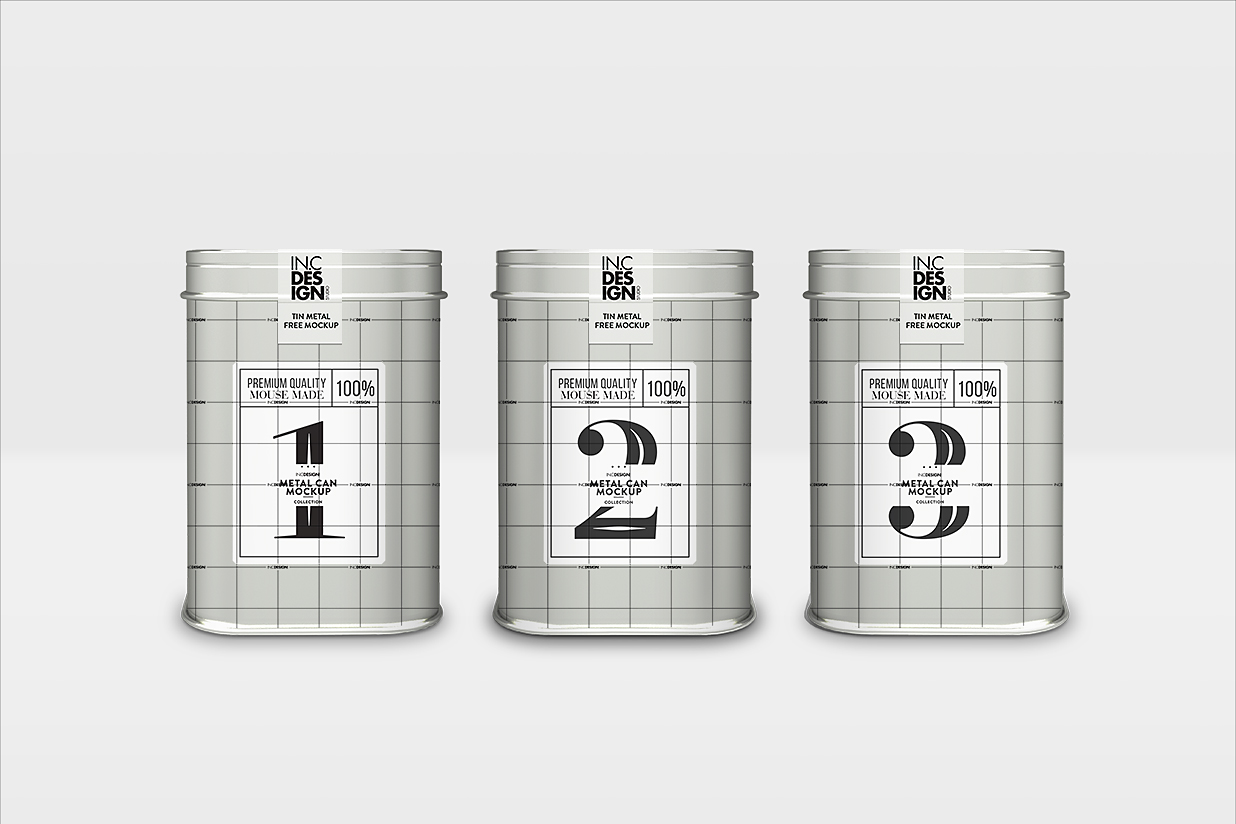金属锡罐茶叶罐铁罐包装样机插图