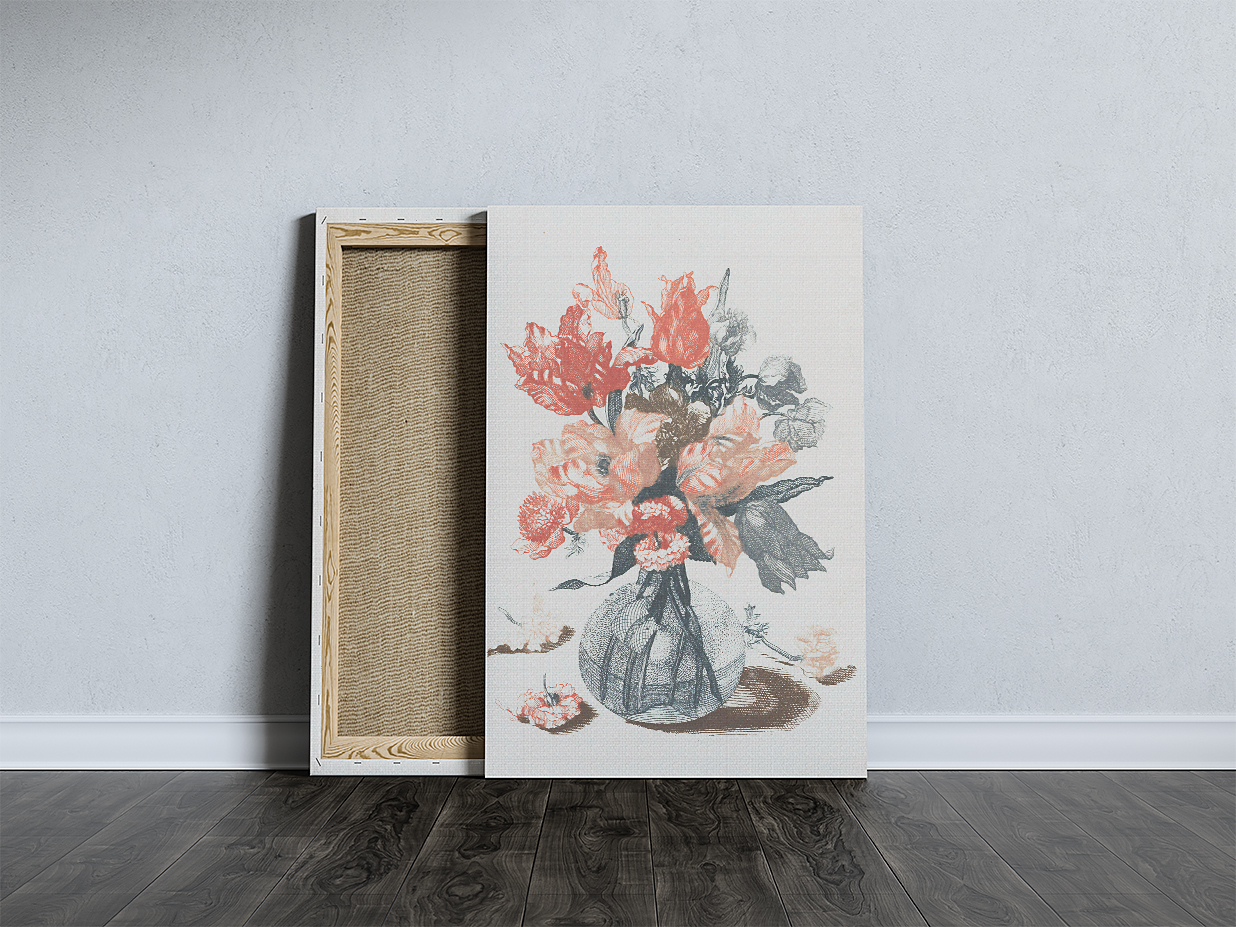 精致带框架装饰画样机插图