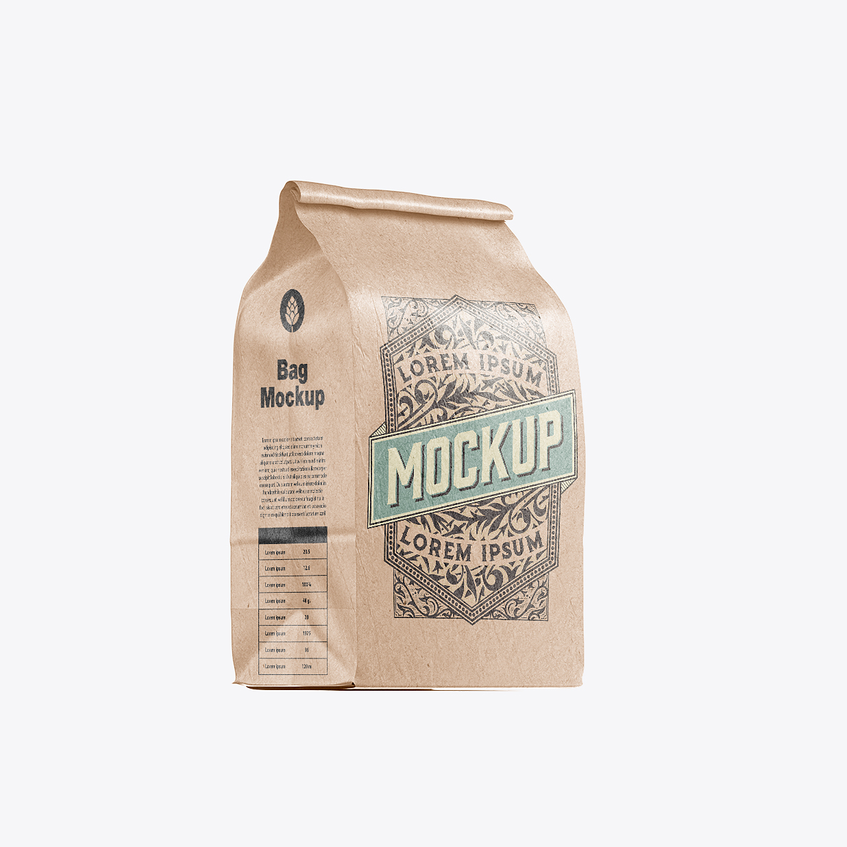 牛皮纸自立袋食品袋样机插图