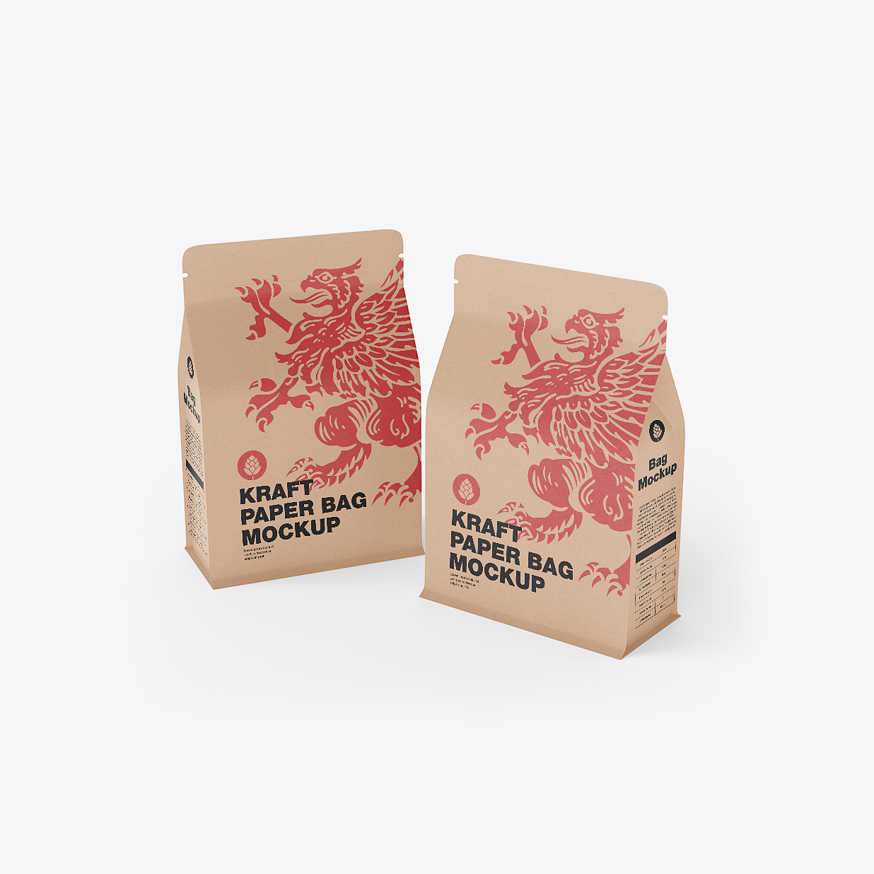 牛皮纸自立袋食品袋样机插图