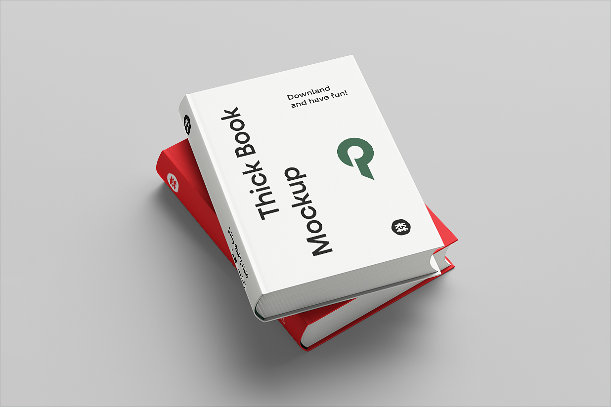 精装书籍样机插图