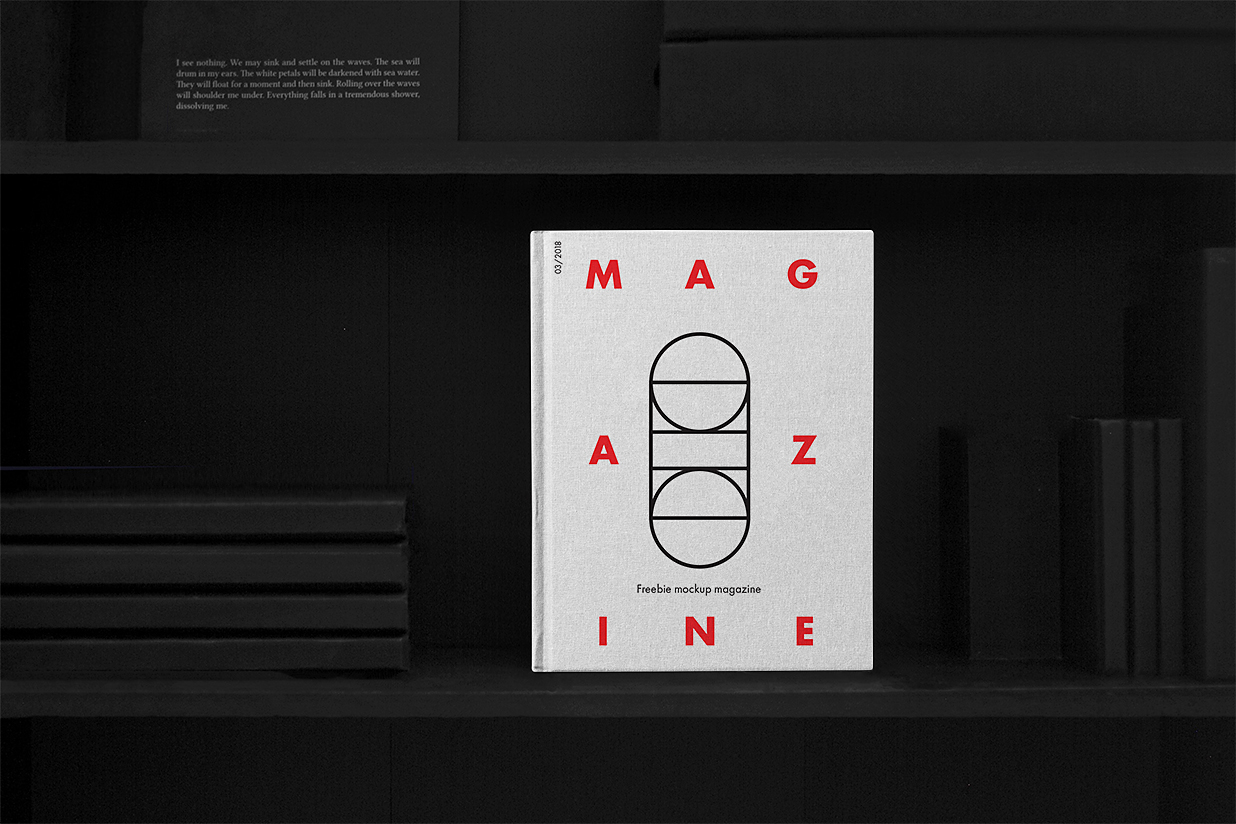 带场景的精装书籍样机插图