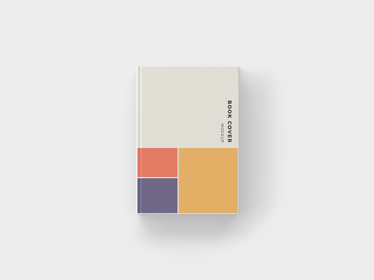 优雅的精装书籍样机插图