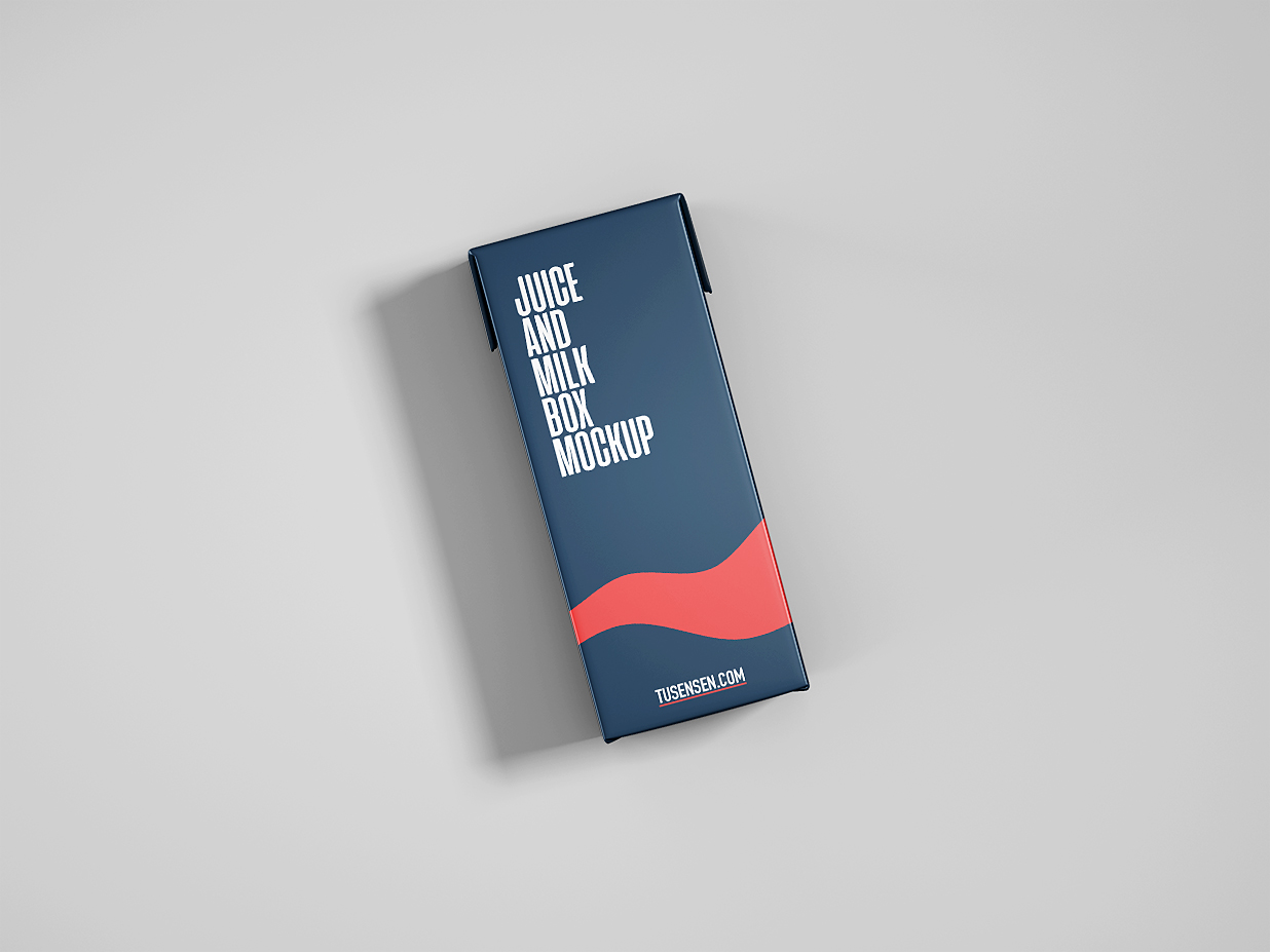 果汁饮料牛奶利乐包装样机插图
