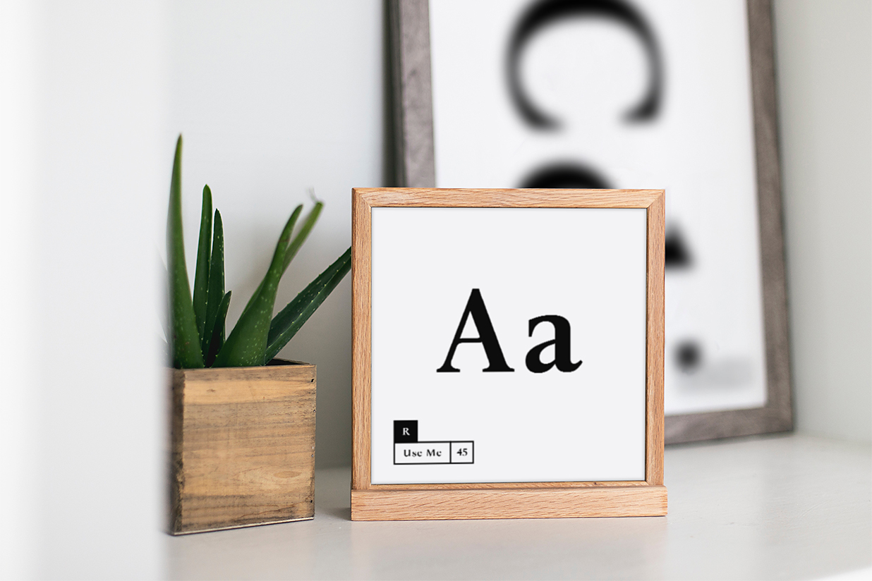 带场景的方形相框样机插图