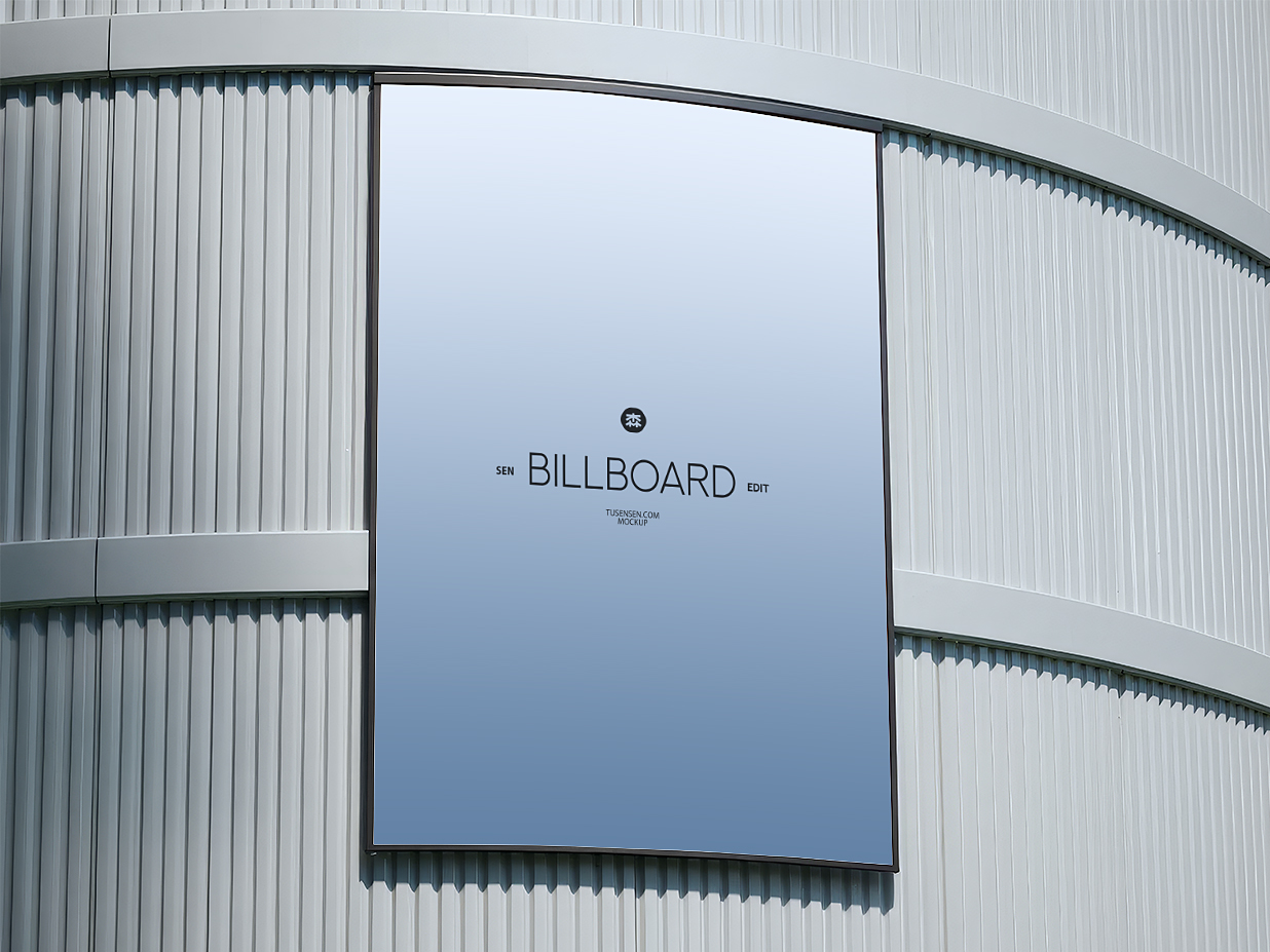 精致广告牌海报样机插图