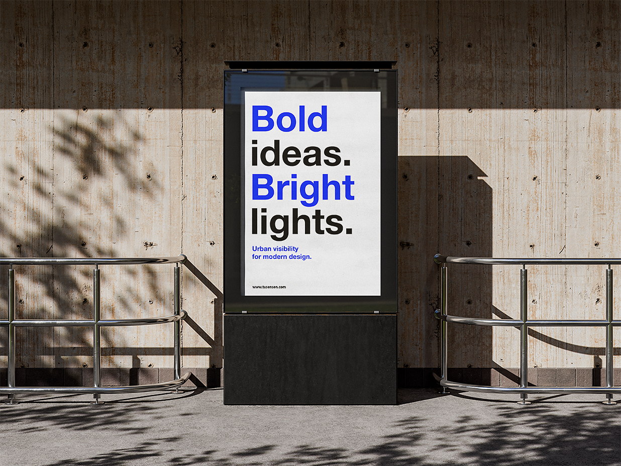 精致广告牌海报样机2组插图