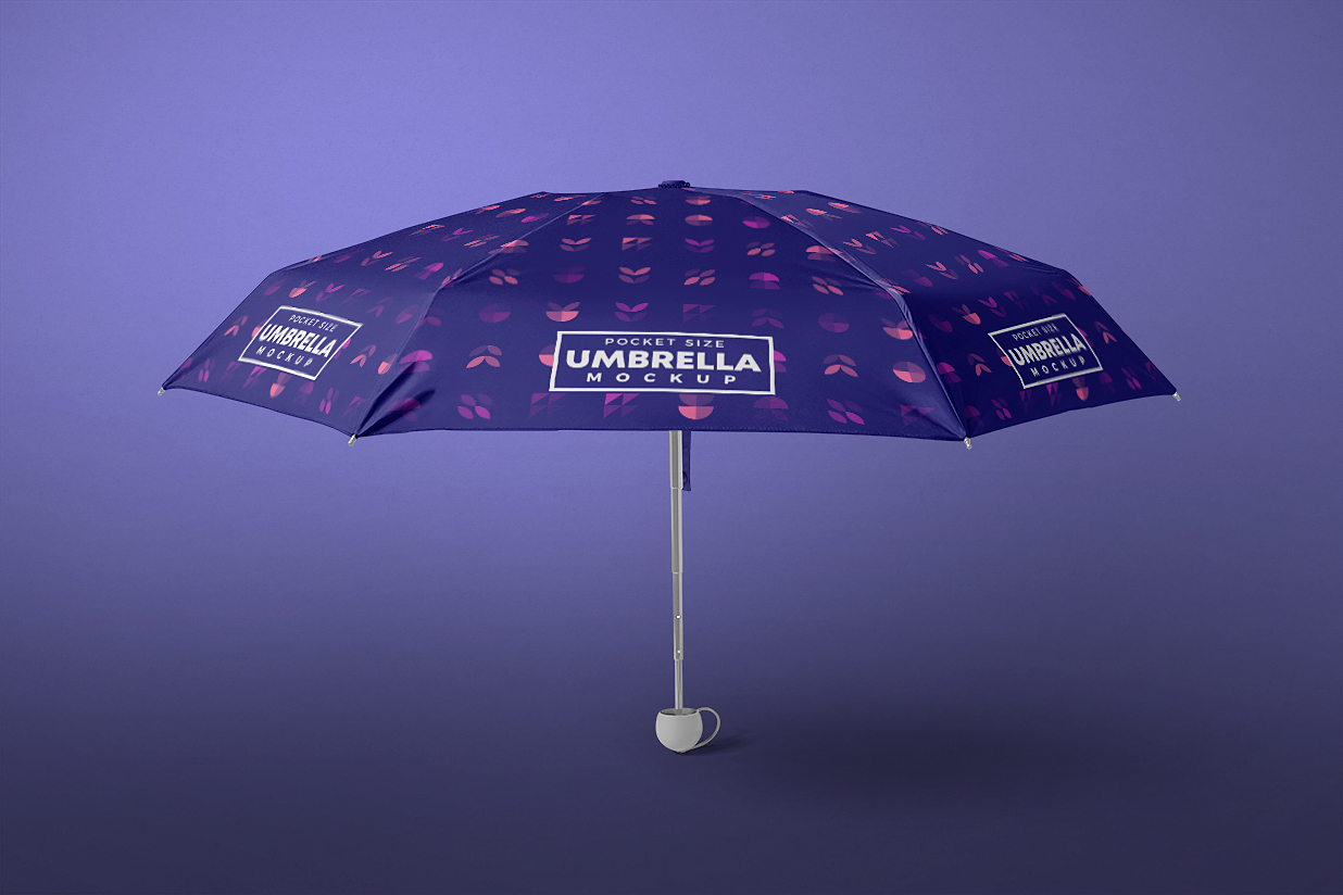 精致雨伞太阳伞样机插图