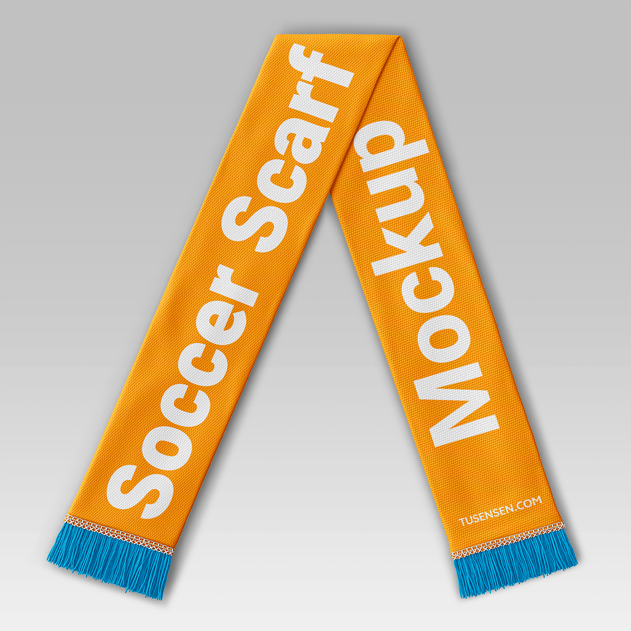 足球围巾样机3组插图