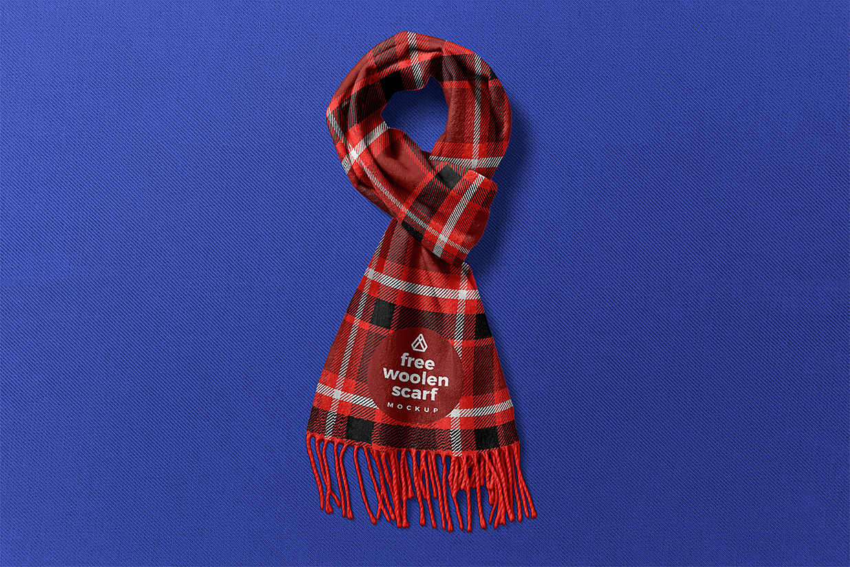 羊毛围巾样机插图