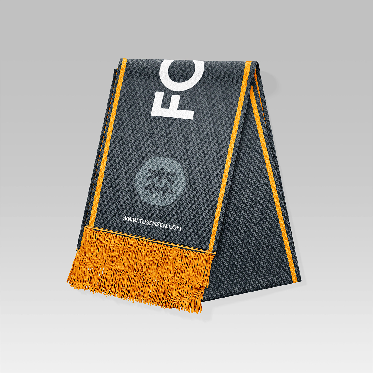 足球/橄榄球围巾样机3组插图