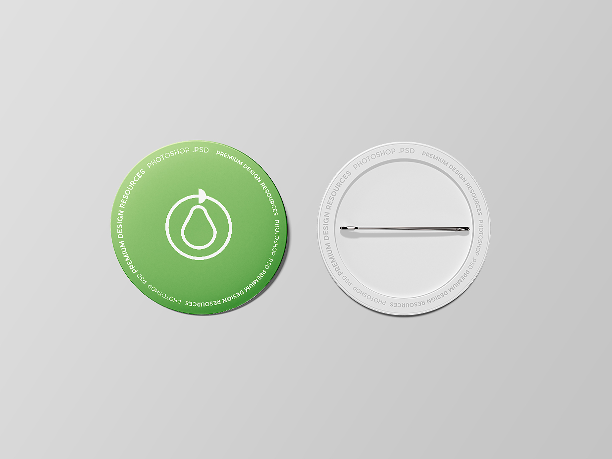 精致别针徽章胸针样机插图