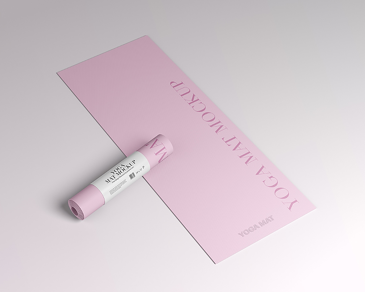 瑜伽垫样机插图