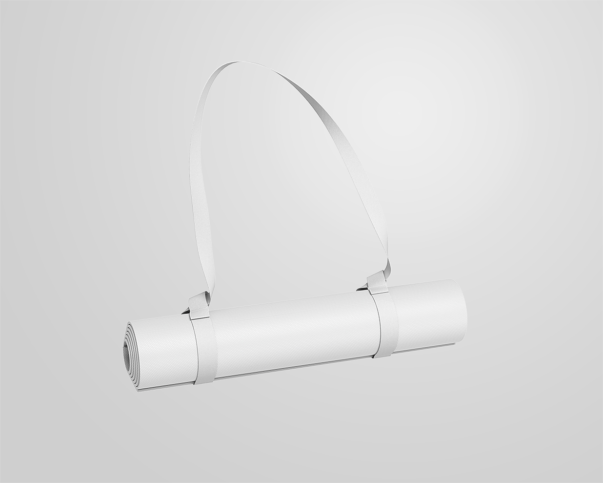 带绳子的瑜伽垫样机插图1