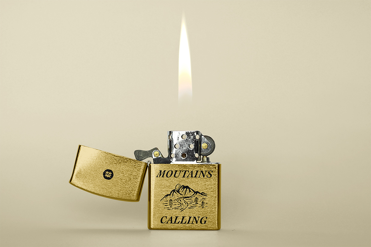 经典金属Zippo打火机样机插图