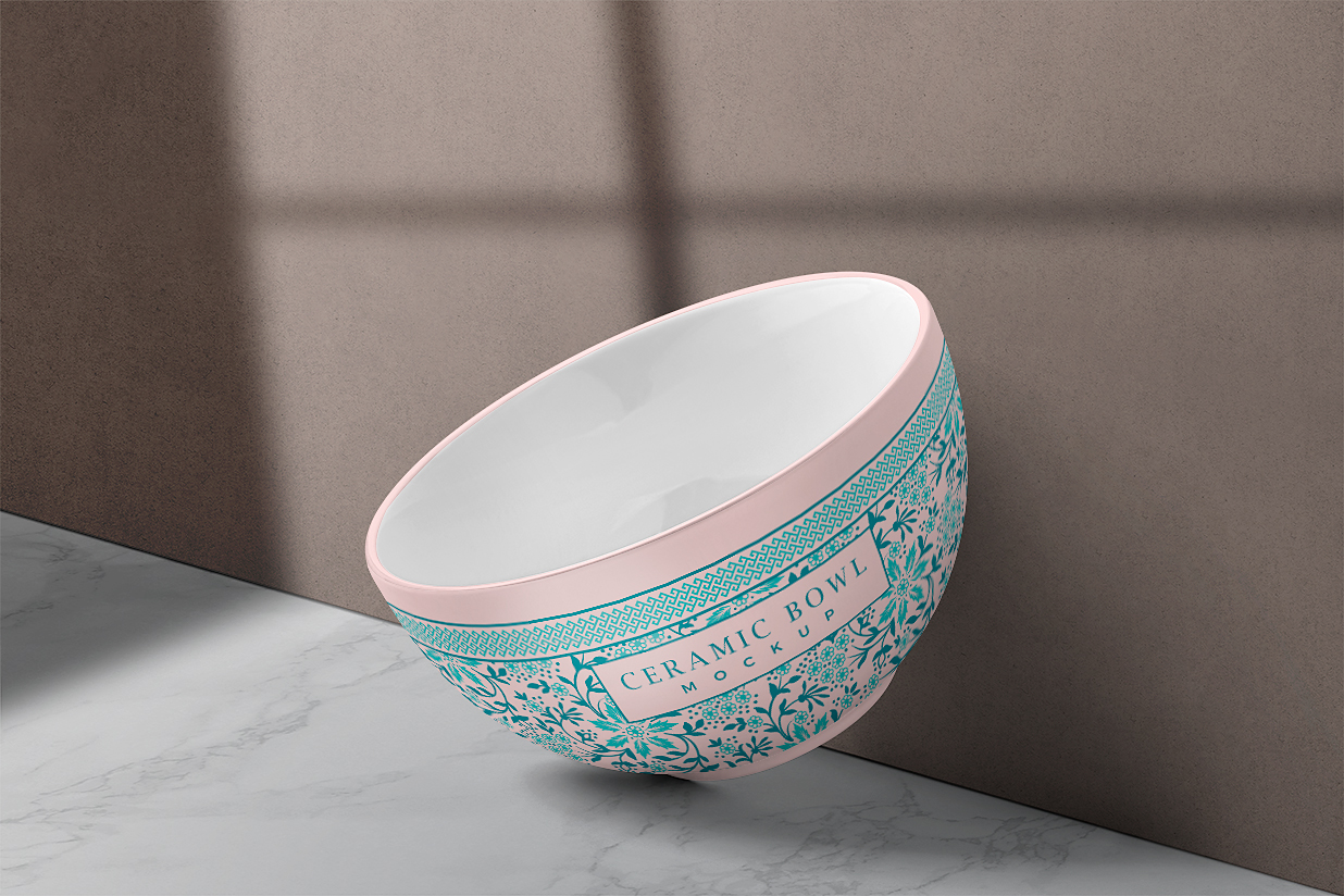 精致陶瓷碗样机插图