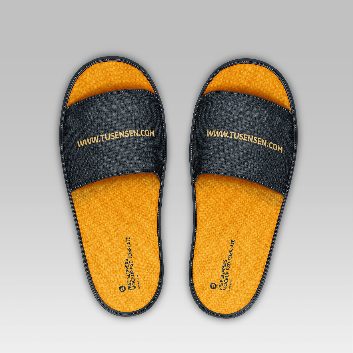 酒店水疗一次性拖鞋样机3组插图