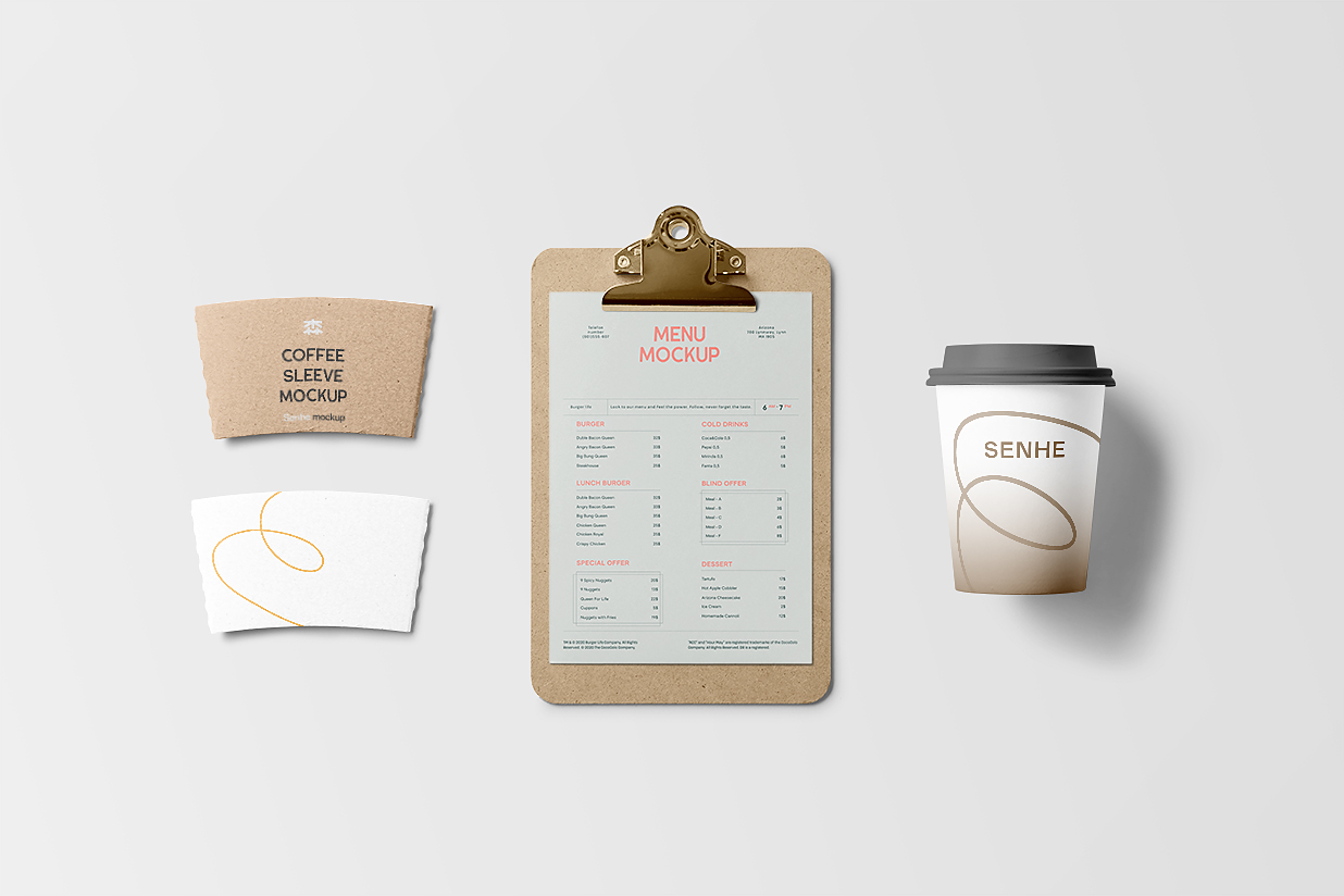 咖啡品牌包装VI样机插图