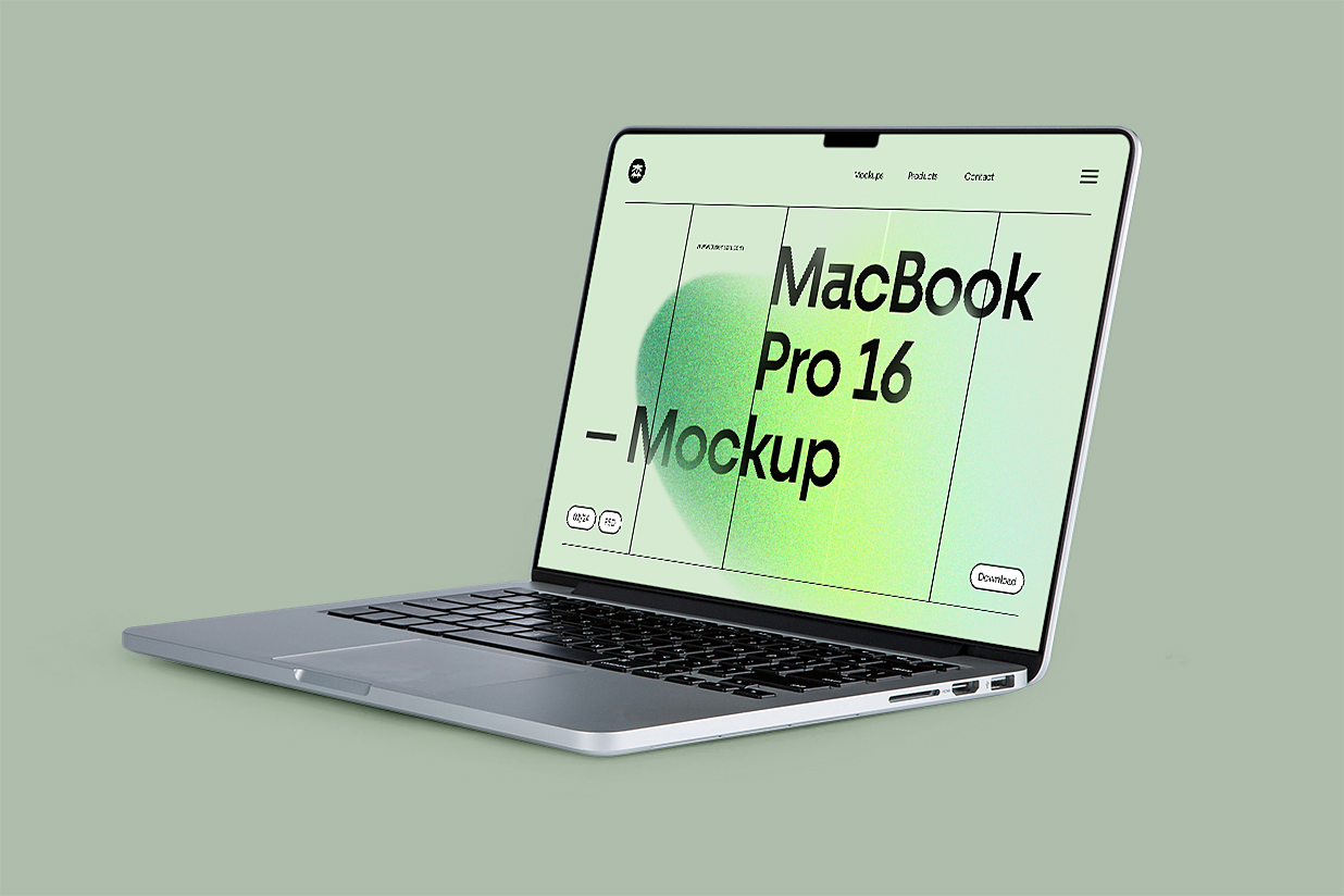 精致的 MacBook Pro样机插图