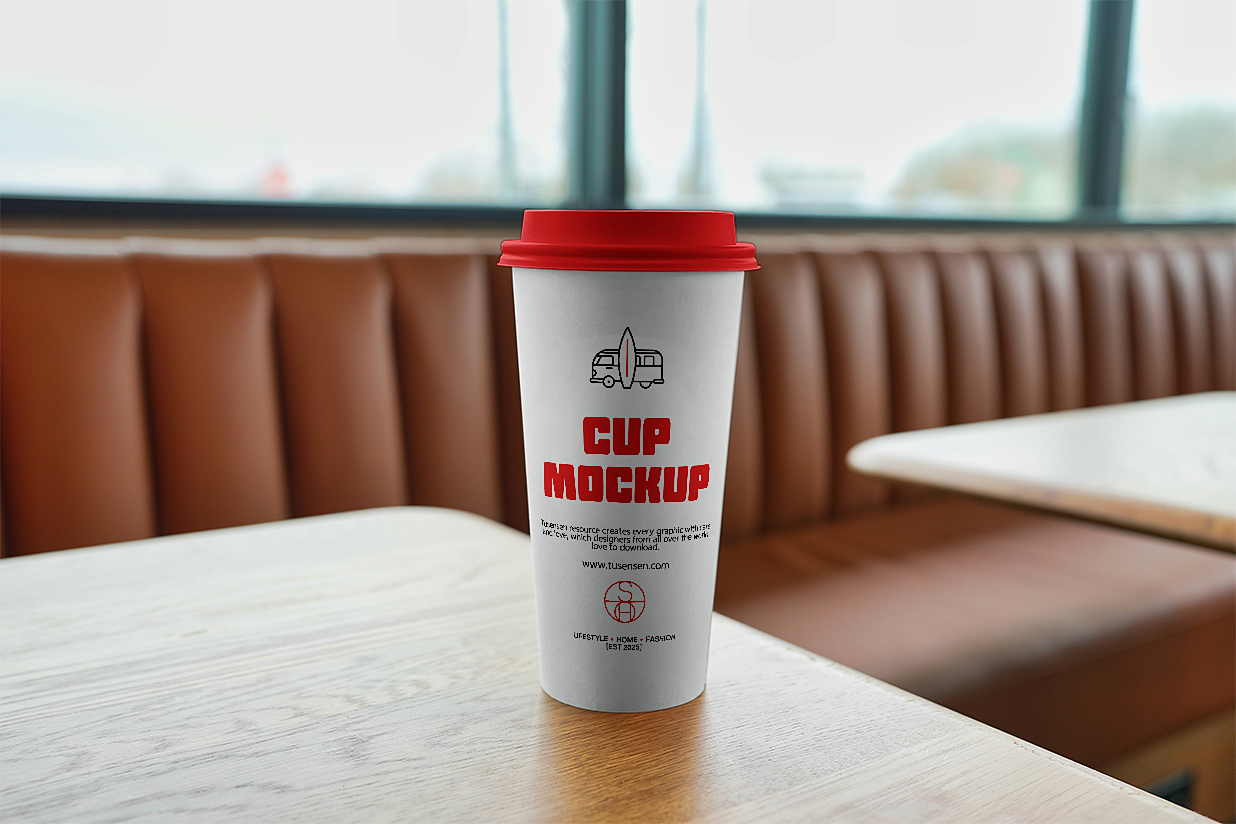 立式奶茶杯咖啡杯样机插图